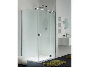 E-LITE EI-2 + EW-1 - Corner glass shower cabin _ Provex Industrie